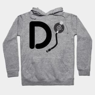 Dj Disc Jockey Turntable Arm Design Music Inspired Hoodie